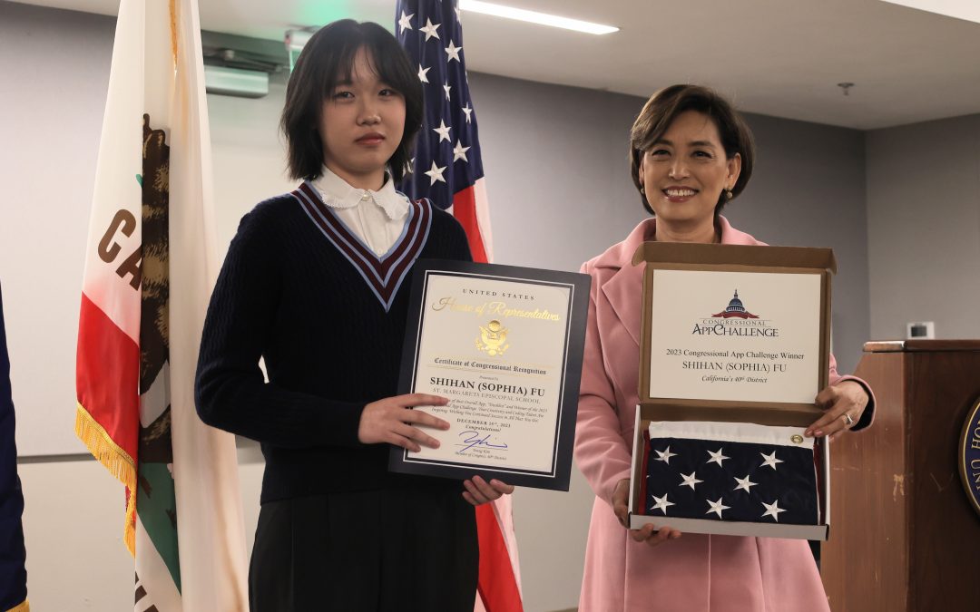 High School Junior from Lake Forest Named Winner of 2023 CA-40 Congressional App Challenge