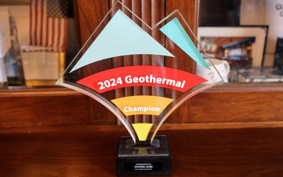 Young Kim Receives Geothermal Champion Award